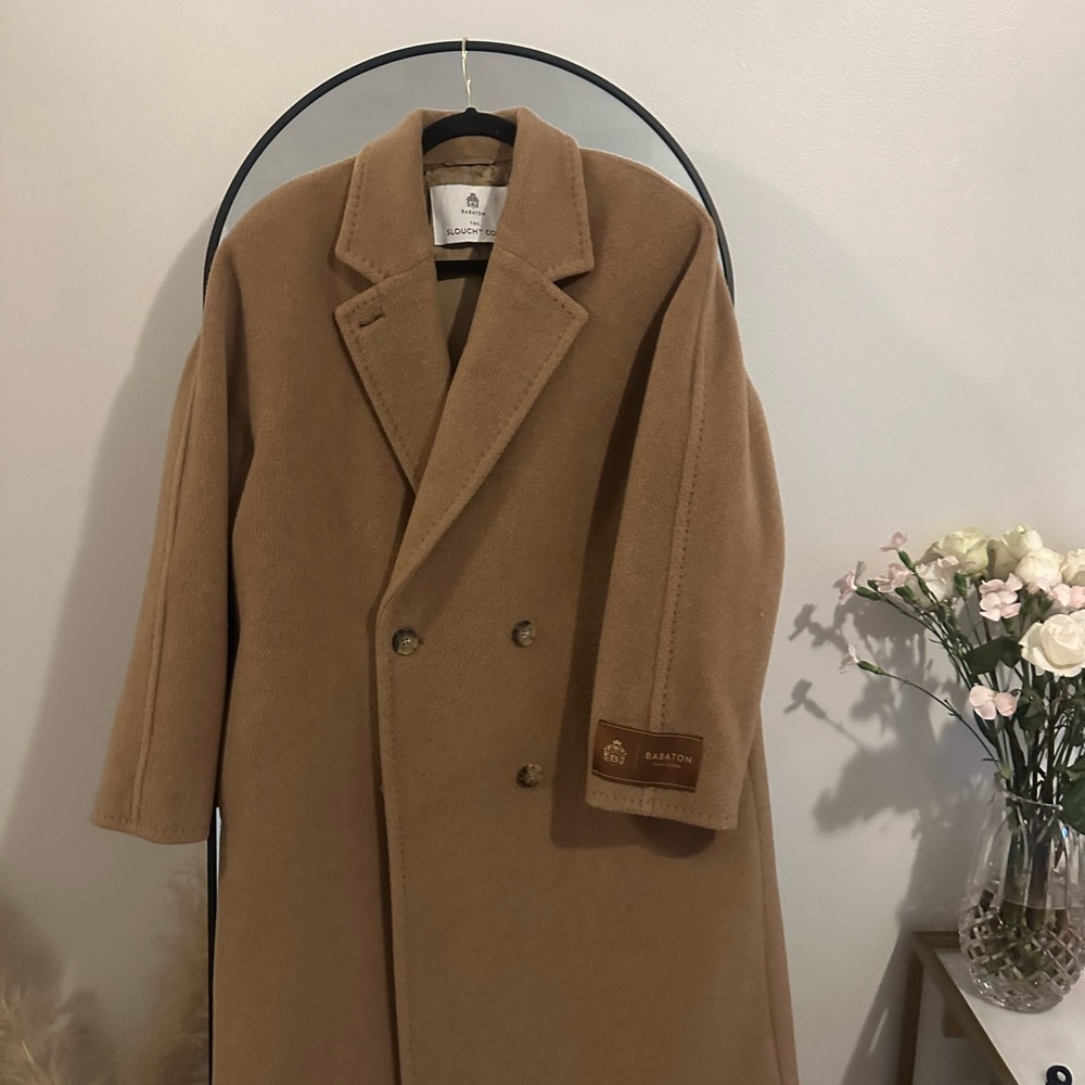Tan Aritzia wool Coat